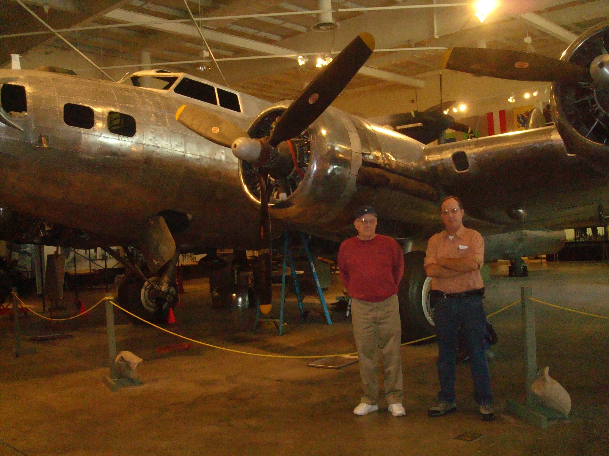 Kim, Merrill, B-17 bomber, Eighth AF museum, Savannah, GA, 2011